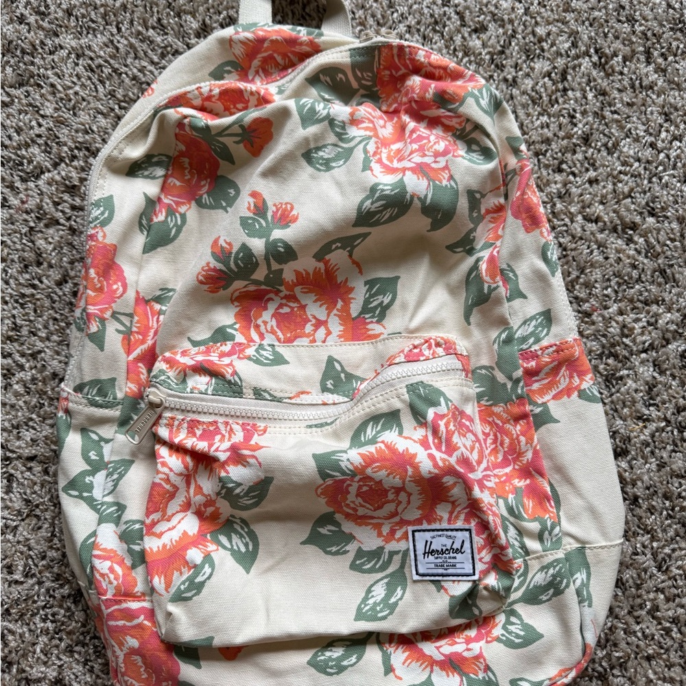 Herschel Floral Cotton Canvas Backpack